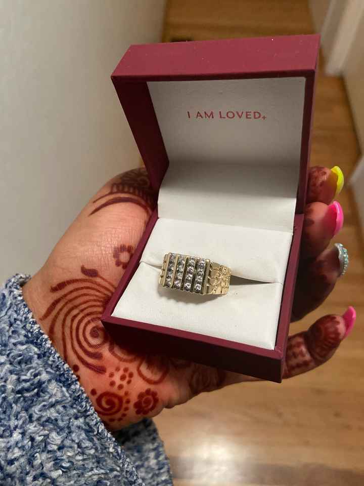 Lemme see those wedding rings and bands!! These are ours!!! 🥰 - 1