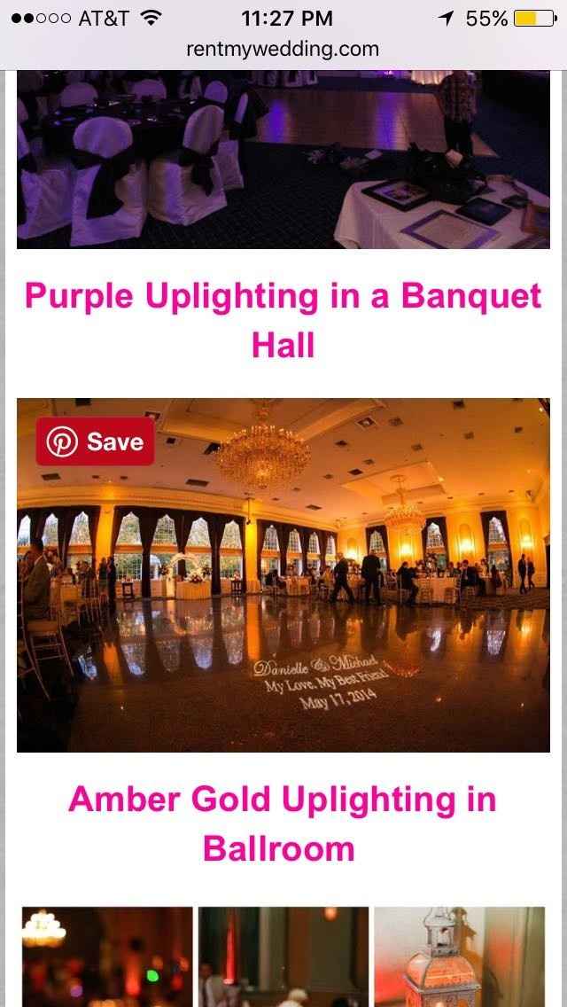 Need pics of amber uplighting