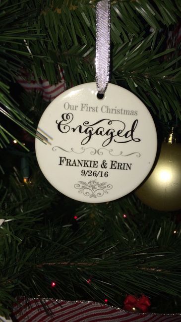 Engagement Christmas ornaments!