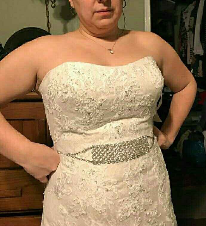 my dress fits whoohoo!! but it's still stiff and rigid ...also does this belt thing work?