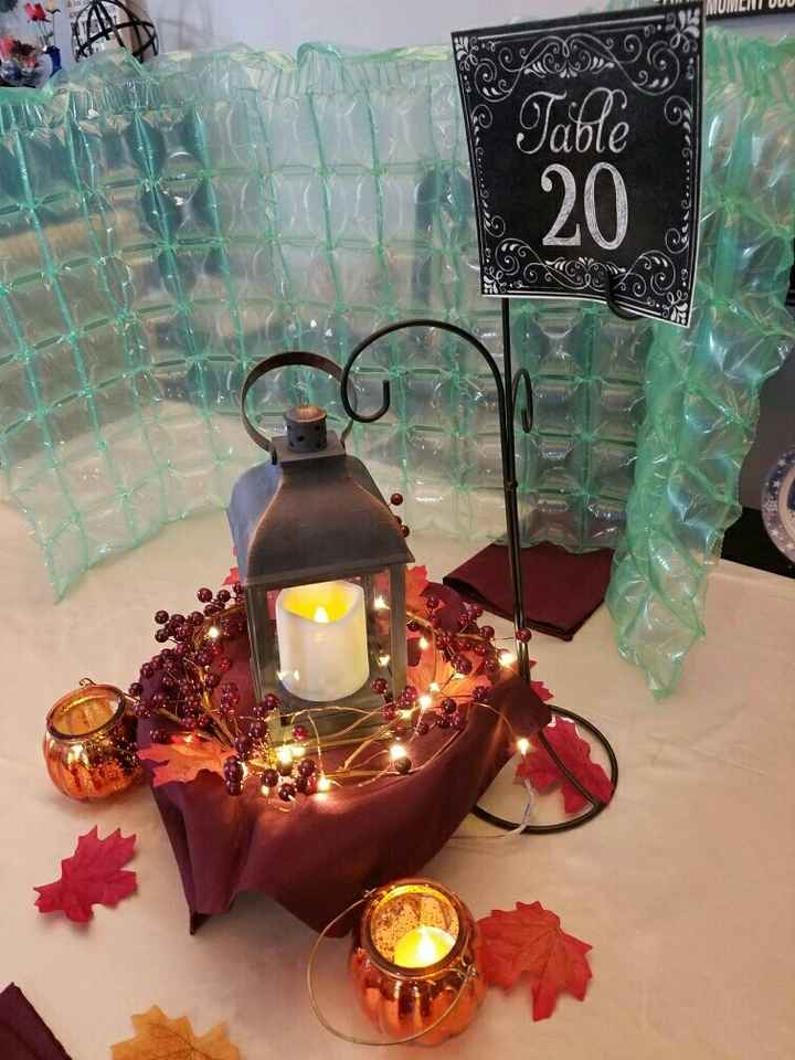 thoughts on color scheme of these centerpieces?