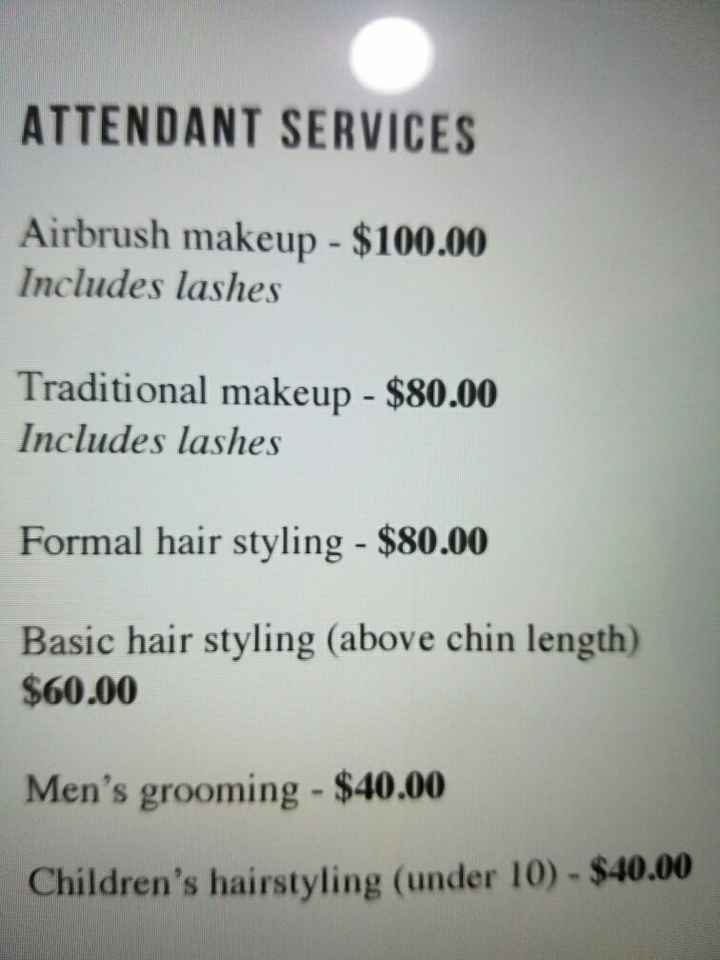 How to let the Bridesmaids know that they are responsible for hair and makeup?