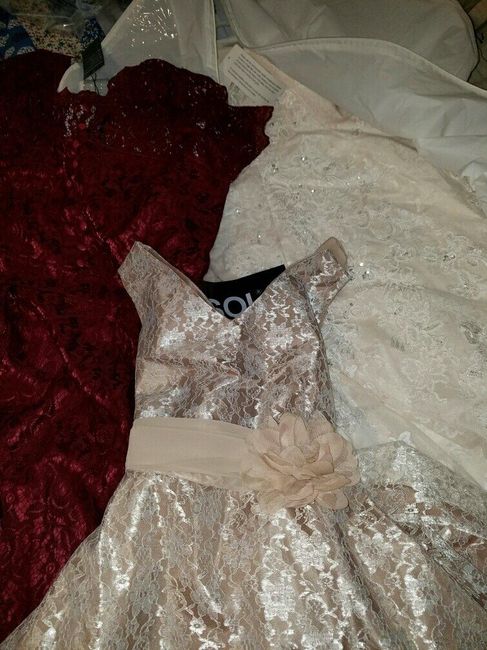 too  much lace in the bridal party?