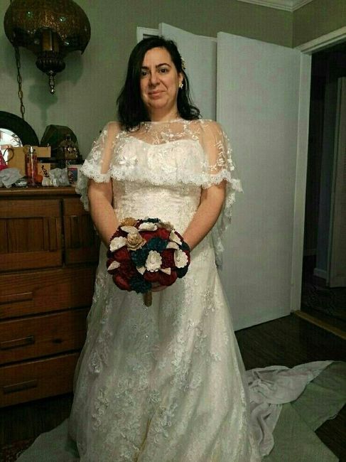 leave as strapless or use the shawl during the ceremony?
