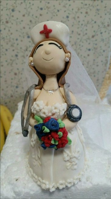 half my custom cake topper is complete!