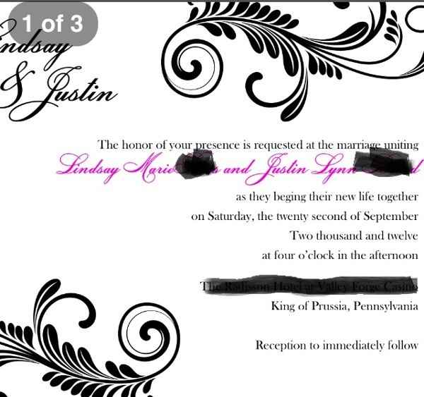 RSVP Wording Please offer suggestions :)