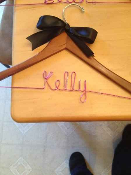 My name hangers are in :)  Highly recommend TwoBroadsDesign on Etsy *PIC*