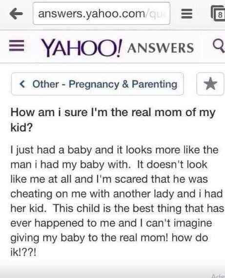 Are you sure your baby is yours?