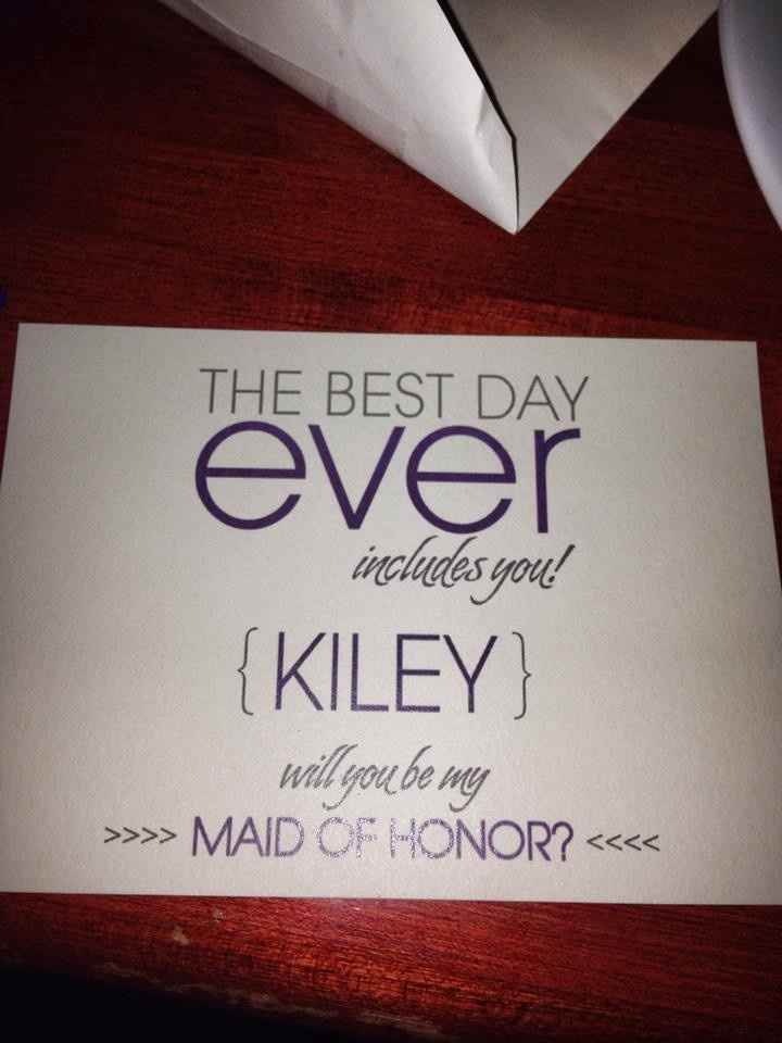 will you be my bridesmaid / maid of honor cards.