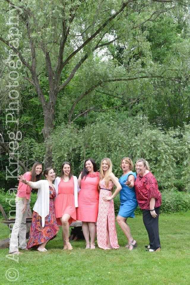 Bride perspective on being a bridesmaid! Pics from FSIL's shower