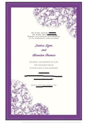 Our invites!