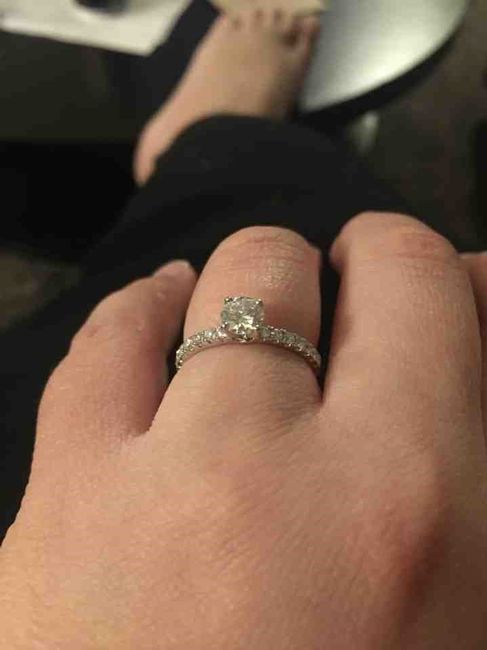 My diamond engagement ring!