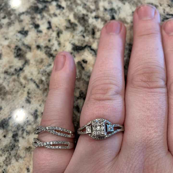 Show me your engagement rings and bands - 2