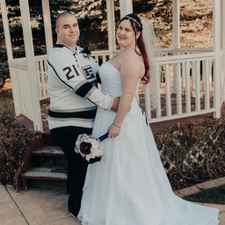 converse under wedding dress