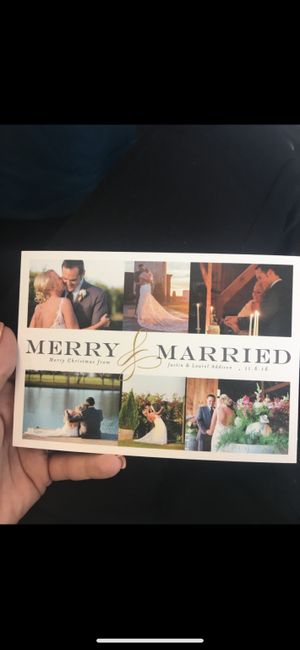 Combined thank you/christmas card? Tacky? 1