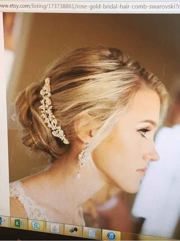 I bought my wedding jewelry and hair comb!