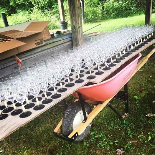 Painted 108 wine glasses - only ruined 3! Yeessshhh!