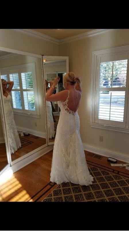Picked up my dress...one week away!