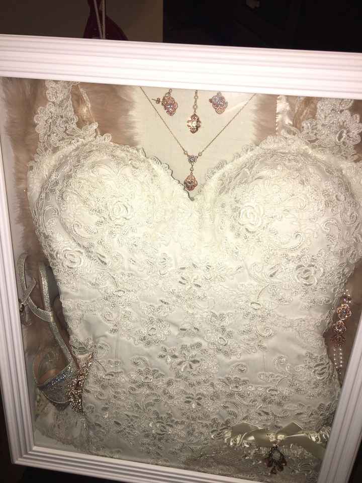 Preserved my wedding dress and accessories