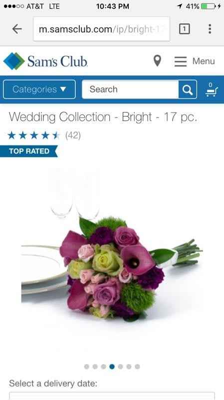 I just found out Sam's Club sells wedding flowers!