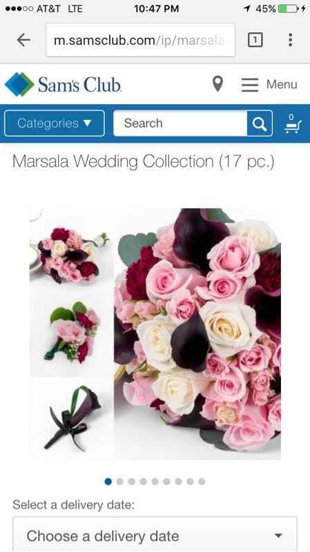 I just found out Sam's Club sells wedding flowers!