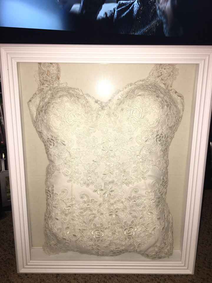 Preserved my wedding dress and accessories