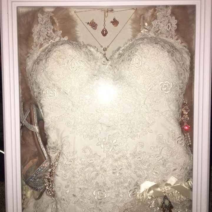Preserved my wedding dress and accessories