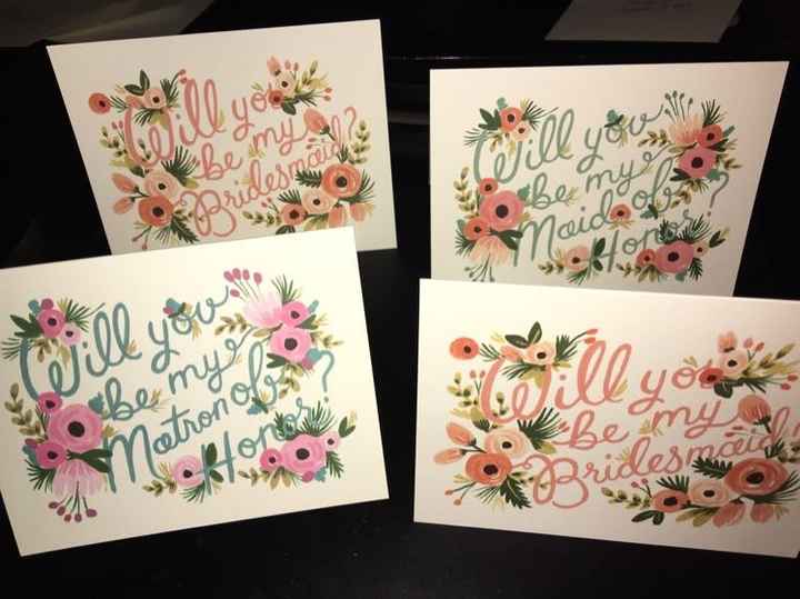 Mailed my bridal party invites yay!