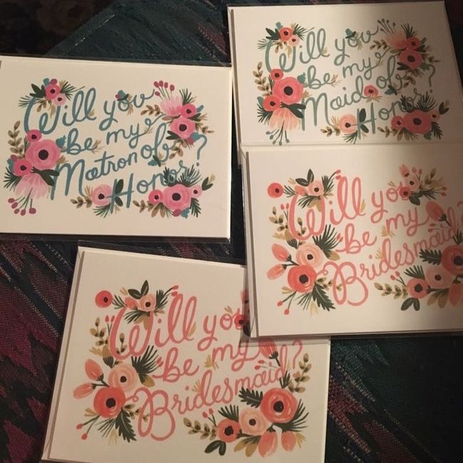 Asking the bridal party