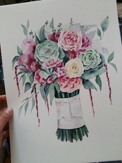 Wedding Bouquet Illustration - Keepsake
