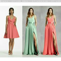 Bridesmaid dresses.