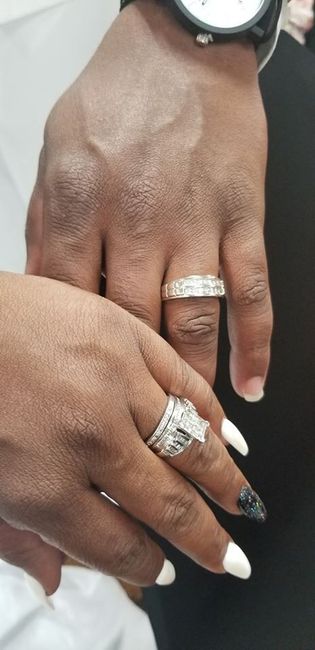 i got my wedding band! Show me your beautiful rings! 5