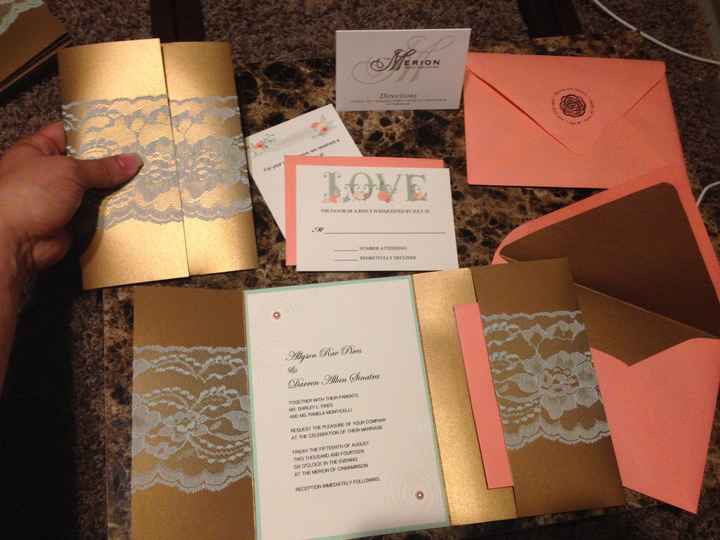 DIY Invitations finally complete-PICS