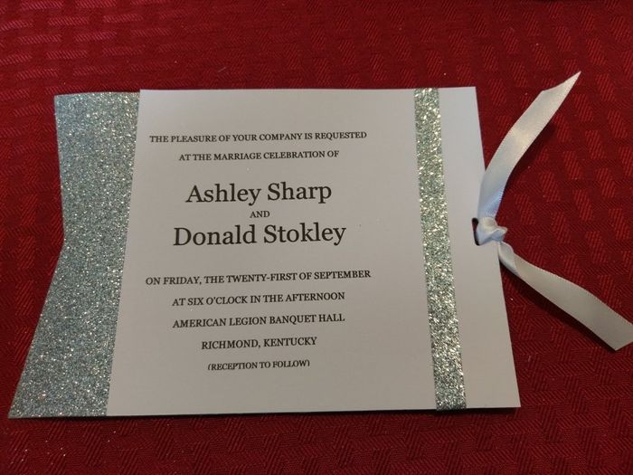 Invitations Assembled!! - 1