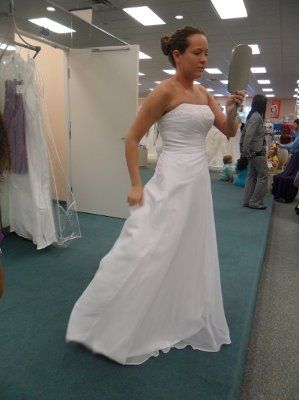 What makes a girl smile again? Dress and Rings:)