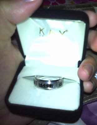 Let's see the Ring you purchased for the Man to be.....