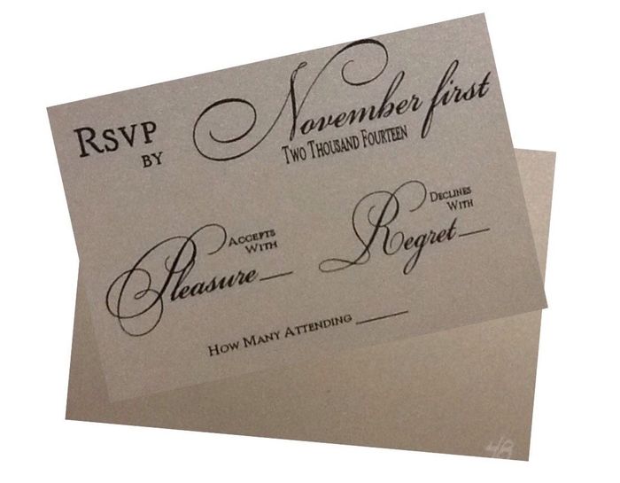 November 2014 brides! - RSVP 's