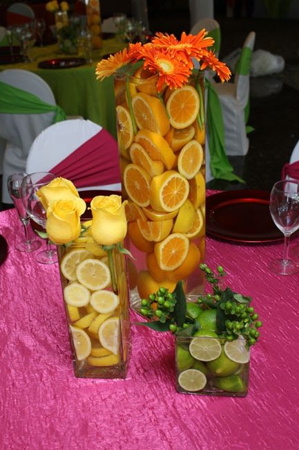 Flower-less centerpieces