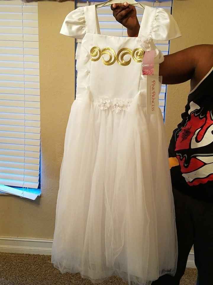 I had to share my flower girl dress