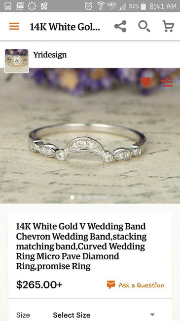 Curved band on this ring?