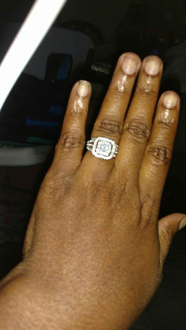 Still getting use to a ring on my finger!