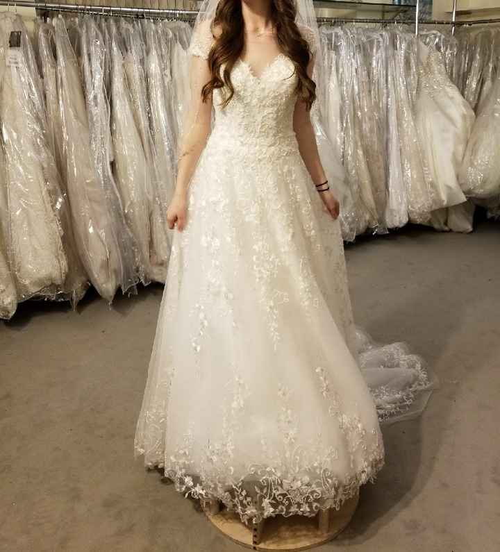 Can't find a veil to match my dress - 1