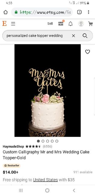 How much was your wedding cake? 3