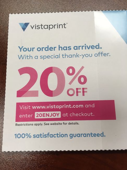 More Vistaprint savings - 1