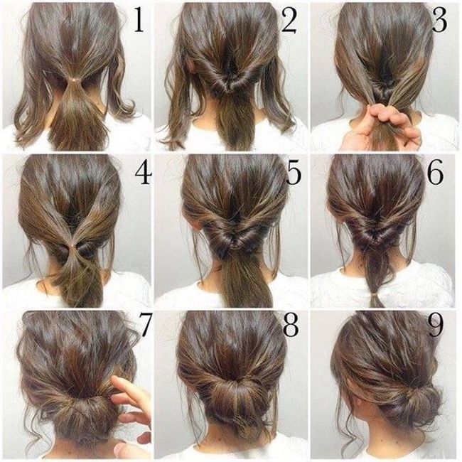 Updo Hair Styles for Medium Length Hair 6