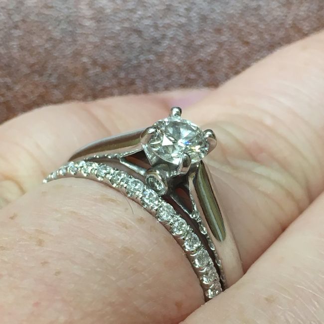 i got my wedding band! Show me your beautiful rings! 13