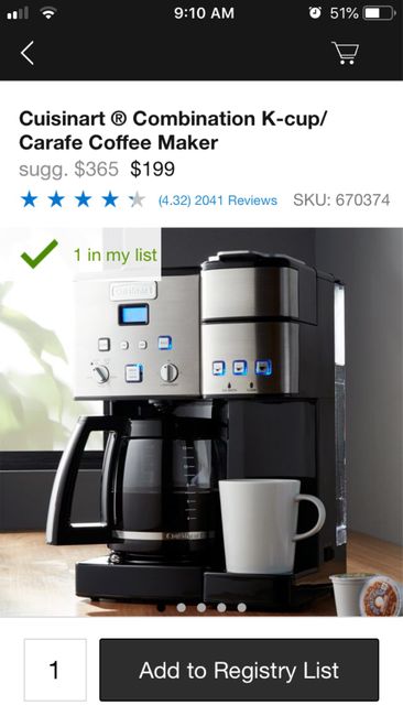 Registry question, coffee pot help... 1