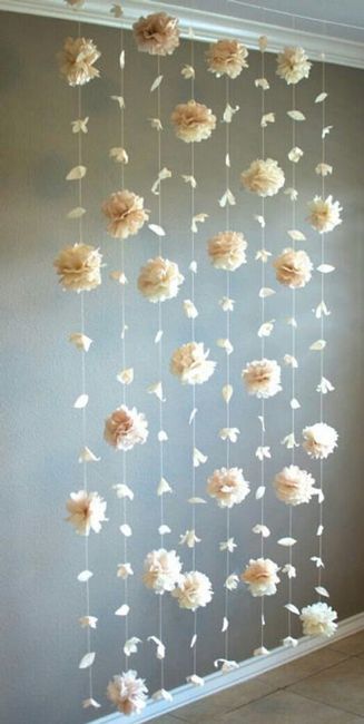 Flower backdrop