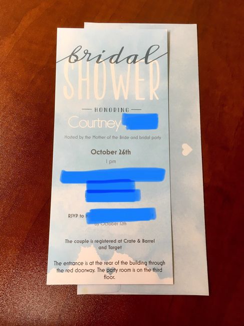Shower Invites are Going Out! 1