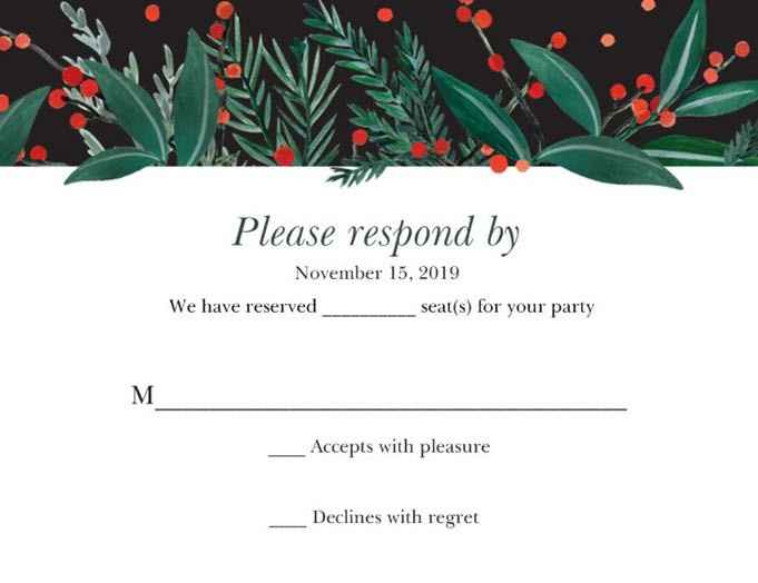 RSVP Card